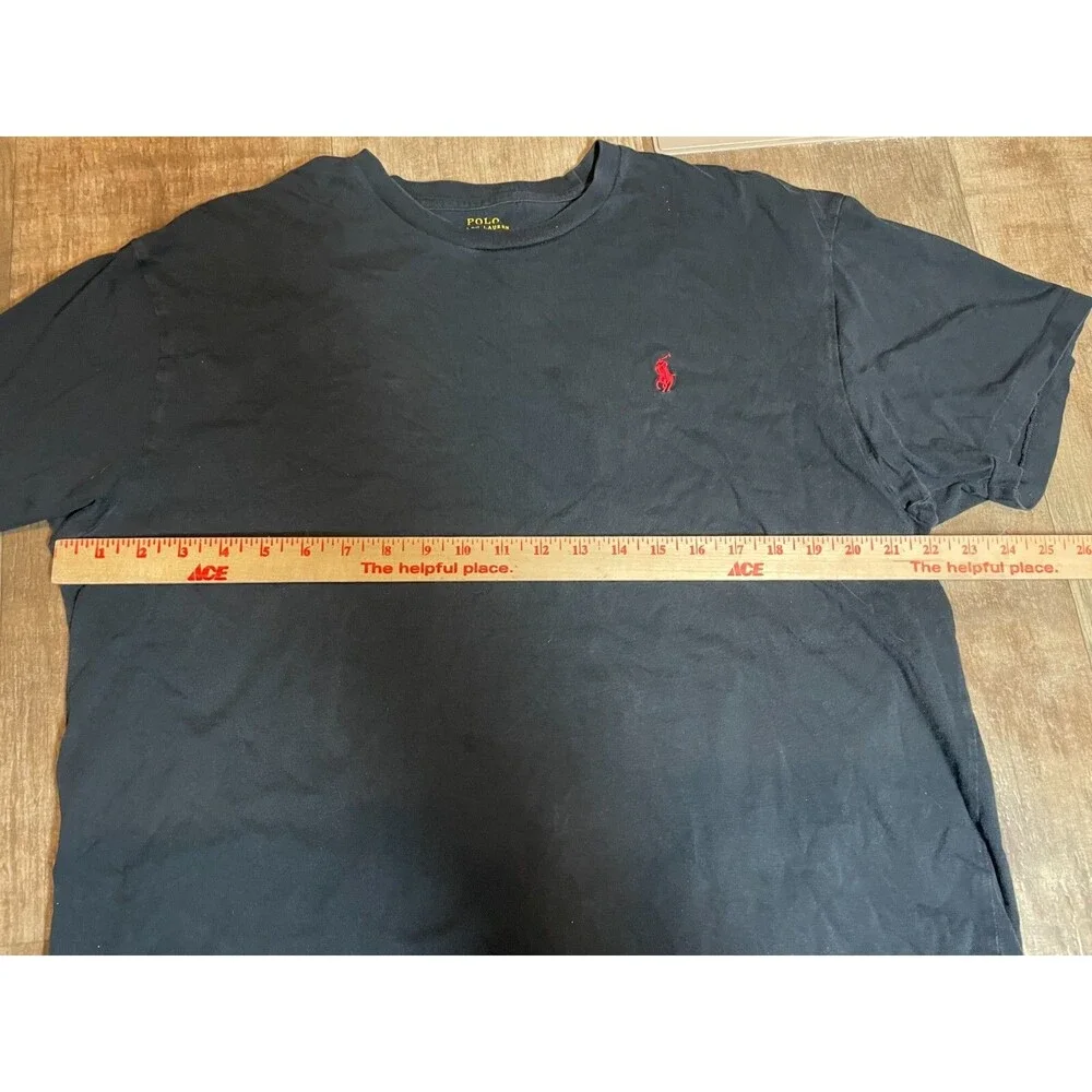 Polo Ralph Lauren Shirt Mens Large L Black short Sleeve